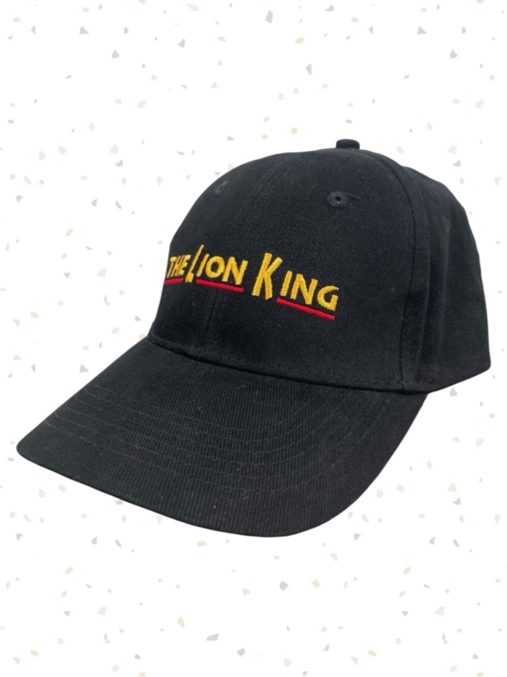 Lion King Baseball Dad Hat Black VIP Metal Adjustable Broadway Disney One Size